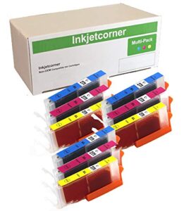inkjetcorner compatible ink cartridges replacement for cli-271xl cli 271 for use with mg5720 mg6820 ts5020 ts6020 mg7720 ts8020 ts9020 (3 cyan, 3 magenta, 3 yellow, 9-pack)