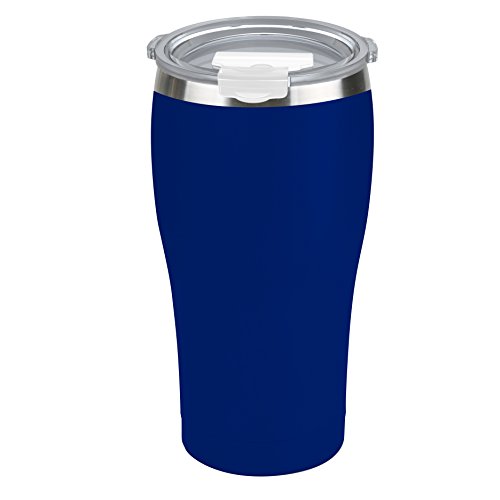 Tahoe Trails 30 oz Stainless Steel Tumbler Vacuum Insulated Double Wall Travel Cup With Lid, Spectrum Blue, (69-747-1002)