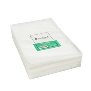nutri-lock vacuum sealer bags, 200 quart bags 8x12 inch, commercial grade with bpa free, perfect for sous vide and vac storage