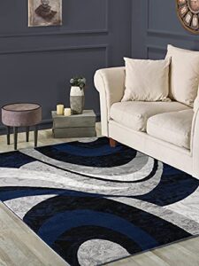 yafa home fashion modern contemporary swirls design area rug, luxurious, elegant, and fashionable area rug