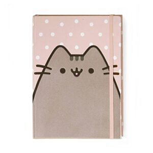 enesco pusheen the cat polka dot notebook journal, pink, 6-x-8-inch