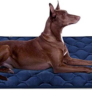 Large Dog Bed Crate Pad Mat Soft Washable Dog Beds 42 inch Kennel Pads Pet Beds Non Slip Cat Dog Sleeping Mattress