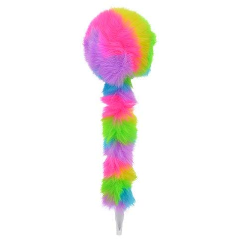 Back to School Teacher Classroom Pre-school Elementary Middle High Rainbow Fuzzy Fluffy Novelty Pen