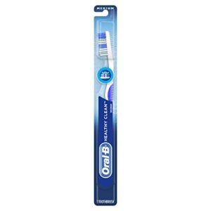 oral-b healthy clean toothbrush, medium, 1 count, color may vary