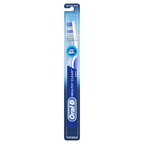 Oral-B Healthy Clean Toothbrush, Medium, 1 Count, Color may vary