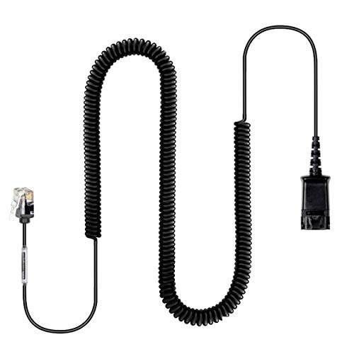 VoiceJoy Headset Adapter Cable Compatible with Plantronics and VoiceJoy Headsets - Connects to All Cisco 6000, 7800 and 8000 Series Phones and Also Models 7940 7941,26716-01 Cord