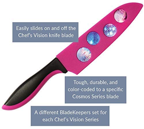 Chef’s Vision Blade Keepers Protective Knife Covers for the Cosmos Series Knives - Knives Not Included - Color Blade Cover Sheaths for Kitchen Knives - Blade Guards to Protect your Cosmos Knives