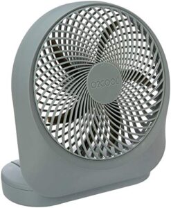 o2 cool fan 8 inch battery or electric operated indoor/outdoor portable fan with ac adapter, tilts 90 degrees