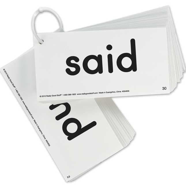 Really Good Stuff EZread Dolch Pre-Primer Sight Word Flash Cards