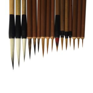 diandiandidi chinese writing brush for professional calligrapy & painting (16-piece set)