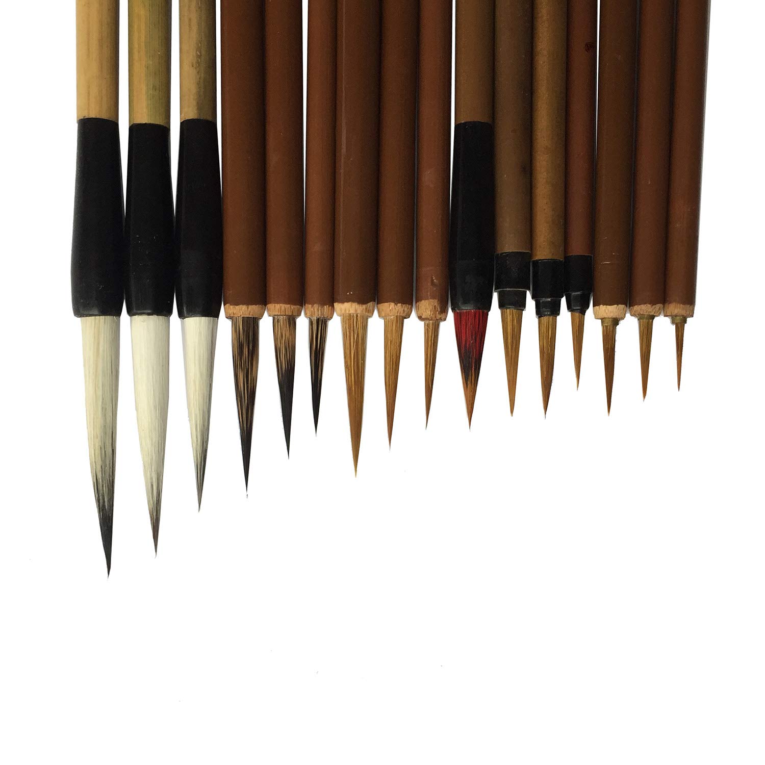 diandiandidi Chinese Writing Brush for Professional Calligrapy & Painting (16-piece Set)