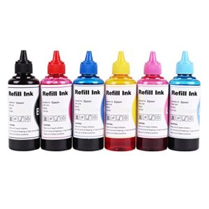coylbod dye refill ink kit for l800 l805 artisan 1430 1500w 730 837 835 810 800 725 710 700 600 50 photo1410 1400 rx680 rx595 rx580 r380 r280 r260 r200 r220 r300 for refillable cartridges or ciss