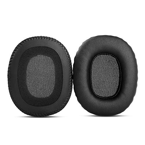 Replacement Earpads Ear Pads Cushions Compatible with Marshall Monitor Over-Ear Stereo Headphones (Black)