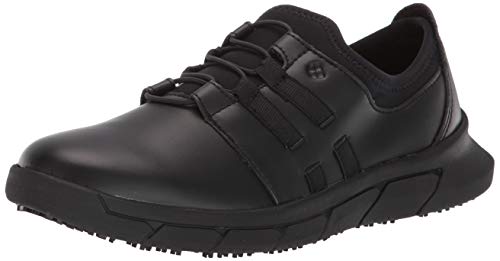 Shoes for Crews LILA Karina, Women's Lightweight Work Shoes, Slip Resistant, Water Resistant, Black, Size 9.5