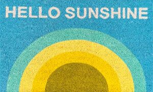 novogratz by momeni rugs "aloha collection hello sunshine doormat, 1'6"" x 2'6"", multicolor"