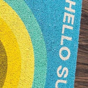 Novogratz by Momeni Rugs "Aloha Collection Hello Sunshine Doormat, 1'6"" x 2'6"", Multicolor"