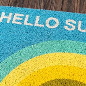 Novogratz by Momeni Rugs "Aloha Collection Hello Sunshine Doormat, 1'6"" x 2'6"", Multicolor"