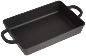 crock pot artisan 13 inch preseasoned cast iron rectangular lasagna pan