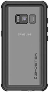ghostek nautical galaxy s8 plus waterproof case with screen protector extreme rugged heavy duty protection full body sealed shell underwater shockproof for 2017 galaxy s8 plus (6.2 inch) - (black)