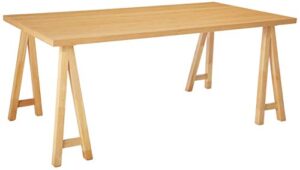 christopher knight home sabine farmhouse wood dining table, natural oak finish