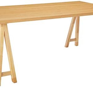 Christopher Knight Home Sabine Farmhouse Wood Dining Table, Natural Oak Finish