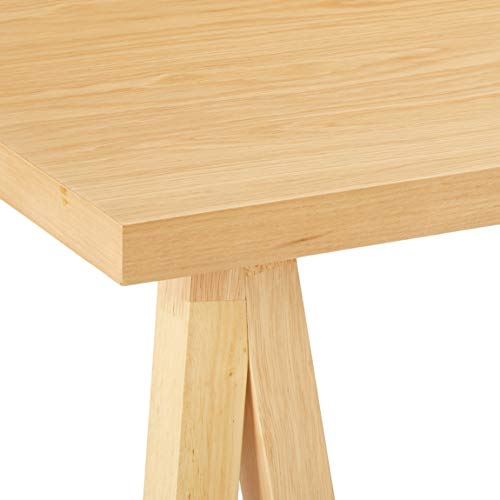 Christopher Knight Home Sabine Farmhouse Wood Dining Table, Natural Oak Finish