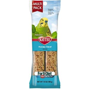 kaytee 2 pack of honey treat sticks for parrots, 3.5 ounces per pack