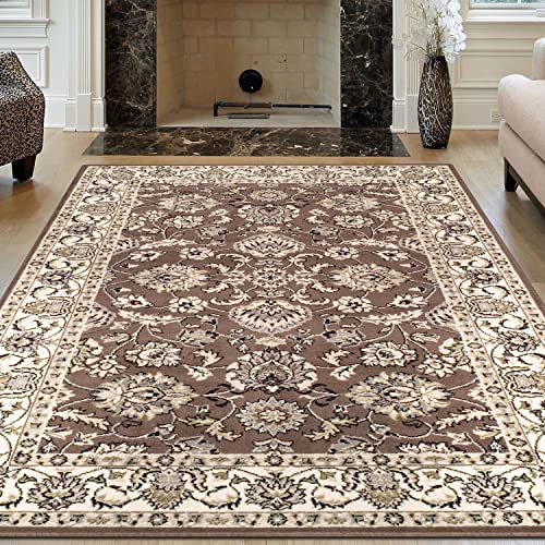 SUPERIOR Lille 8' x 10' Area Rug, Contemporary Living Room & Bedroom Area Rug, Anti-Static and Water-Repellent for Residential or Commercial use