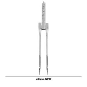 SINGER 04719 Universal Twin Stretch Sewing Machine Needle, 4.0mm