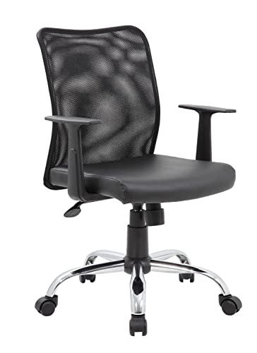 Boss Office Products Budget Task Chair with T-Arms, Black