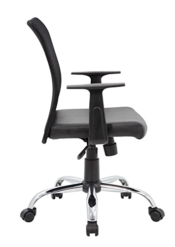 Boss Office Products Budget Task Chair with T-Arms, Black