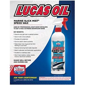 Lucas Oil 10980 Slick Mist Marine Speed Wax, 24 Oz