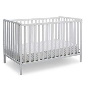 delta children heartland 4-in-1 convertible crib - greenguard gold certified, bianca white