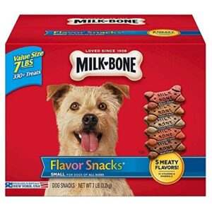 milk-bone flavor snacks dog treats small/medium sized dogs 7 pound