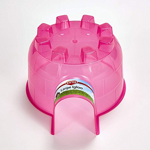 Kaytee 3 Pack of Igloo Hideouts, Large, for Guinea Pigs Ferrets Dwarf Rabbits Chinchillas and Other Small Animals