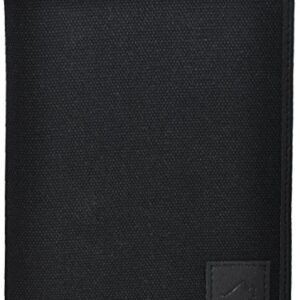 Field Notes / Moleskine Pocket Notebook Cover by Metier Life | Canvas with Vegan Leather | Fits Journals 3.5" X 5.5" | With Included Field Notes Notebook and Metier Pen - Stealth Black