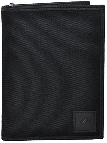 Field Notes / Moleskine Pocket Notebook Cover by Metier Life | Canvas with Vegan Leather | Fits Journals 3.5" X 5.5" | With Included Field Notes Notebook and Metier Pen - Stealth Black