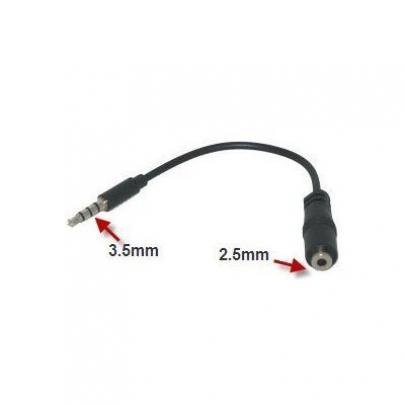 2.5mm Female to 3.5mm Male Headset Adapter Headphone Jack Converter Supports Hands-Free Mic for T-Mobile Samsung Galaxy Core Prime - T-Mobile Samsung Galaxy J7 - T-Mobile Samsung Galaxy Light