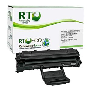 Renewable Toner GC502 Compatible Toner Cartridge Replacement Dell 310-6640 for Dell 1100 1110 Printer Models