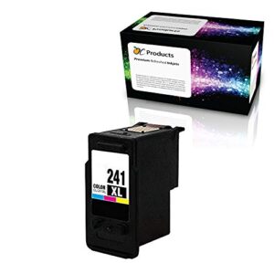 ocproducts remanufactured ink cartridge replacement for canon cl-241xl for canon mg2120 mx532 mg3220 mg3520 mg3620 mx472 printers (1 color)