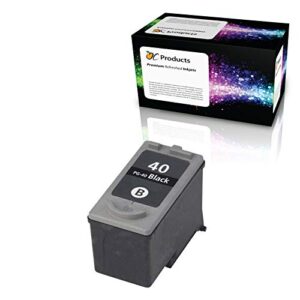 ocproducts remanufactured ink cartridge replacement for canon pg-40 for canon ip1800 mx310 mx300 mp470 mp460 mp210 mp190 printers (1 black)