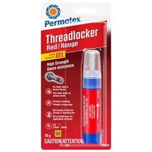 permatex red high strength threadlocker gel