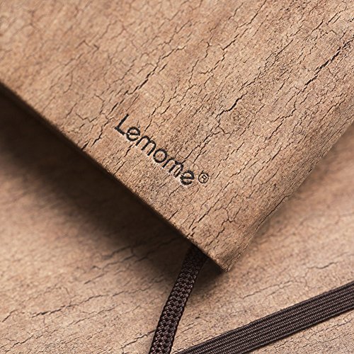 Lemome Thick Notebook - Eco-Friendly Natural Cork Hardcover Writing Notebook with Pen Loop & Premium Thick Paper + Page Dividers Gifts, A5 (5x8) Bound Notebook