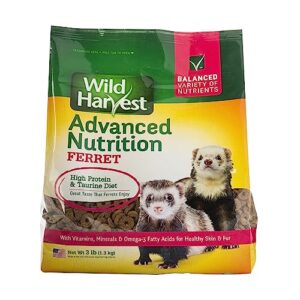 wild harvest advanced nutrition diet for ferrets, 3-pound