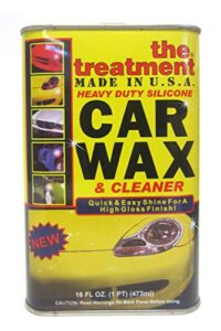 the treatment 26016 heavy duty silicone car wax, 16 oz, 1 pack