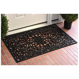 Calloway Mills 900222436 Gatsby Rubber Doormat 2' x 3' Black