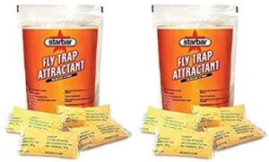 starbar 2 bags of fly trap attractant, 16 pouches total