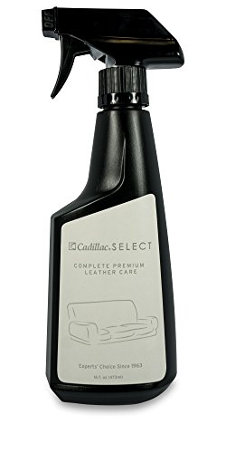 Cadillac Select Leather Furniture Cleaner and Conditioner for Couch, Car Auto Interior Seats, Bags, Jackets, Large Leather Surfaces – Complete Care Spray