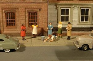 scene scapes figures - sidewalk people (7pcs/pk) - o scale