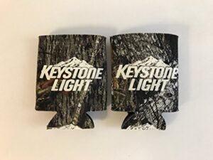 real tree camo - beer can cooler - 2 pk c